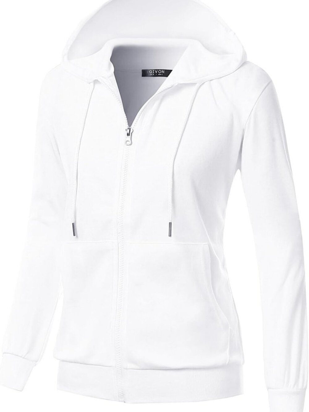 Cozy Women's Casual Zip-Up Hoodie | Soft Cotton Blend, Kangaroo Pocket, Layering